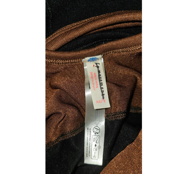 New Free People FP MOVEMENT It Takes Two Runsie $70 X-SMALL Black & Brown - Picture 8 of 8